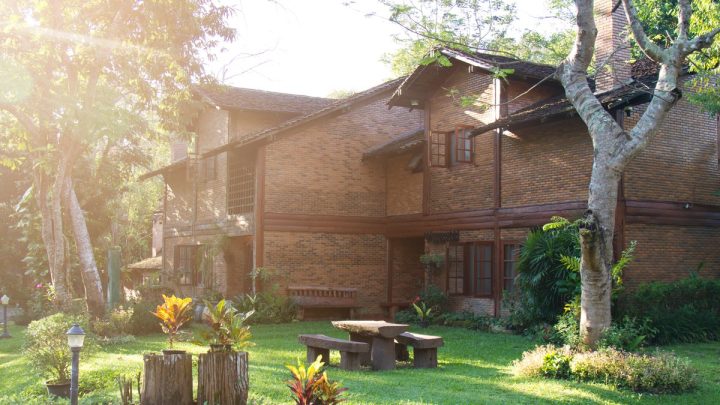 Brick-built residential house exterior